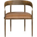 Zanatta Tan Leather Dining Armchair